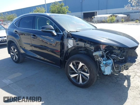 2020 Lexus NX with VIN JTJGARDZ4L2235032, listed as a IAAI auction lot 41924292 with 46,674 mi miles. Bid and sale history available at carsss.com. Image 1.