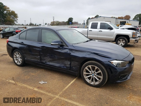 2017 BMW 3 Series 320i with VIN WBA8E1G30HNU16216, listed as a Copart auction lot 84441974 with 0 mi miles and Salvage Title. Bid and sale history available at carsss.com. Image 4.