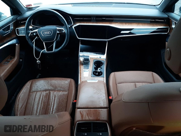 2021 Audi A6 Premium Plus with VIN WAUL2AF24MN078793, listed as a Copart auction lot 80680293 with 9,137 mi miles. Bid and sale history available at carsss.com. Image 8.
