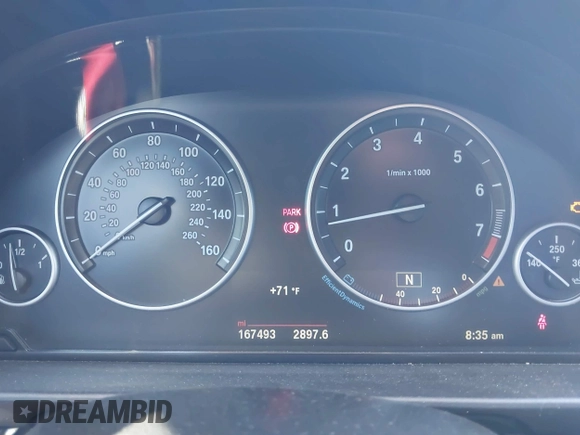 2015 BMW 5 Series 550i with VIN WBAKN9C56FD961027, listed as a IAAI auction lot 42653452 with 167,493 mi miles and . Bid and sale history available at DreamBid. Image 7.