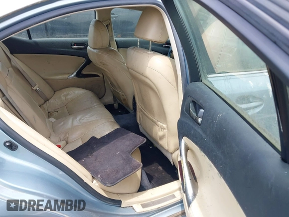 2008 Lexus IS 250 with VIN JTHCK262982025196, listed as a IAAI auction lot 42248522 with 228,036 mi miles and . Bid and sale history available at DreamBid. Image 8.