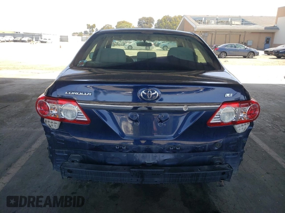 2011 Toyota Corolla L with VIN JTDBU4EE9B9133458, listed as a Copart auction lot 53847445 with 203,608 mi miles and Salvage Title. Bid and sale history available at carsss.com. Image 6.