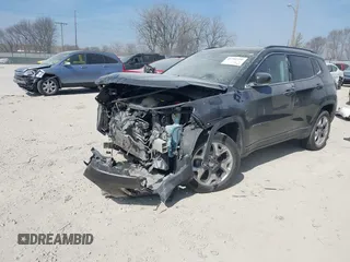 2020 Jeep Compass Limited with VIN 3C4NJDCB1LT245890, listed as a IAAI auction lot 41791500 with 51,042 mi miles. Bid and sale history available at carsss.com. Image 2.