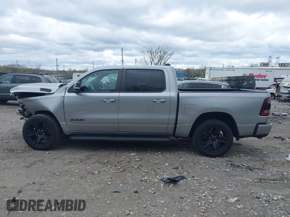 2022 Ram 1500 Big Horn with VIN 1C6SRFFT5NN280759, listed as a IAAI auction lot 42032376 with 25,486 mi miles and . Bid and sale history available at DreamBid. Image 13.