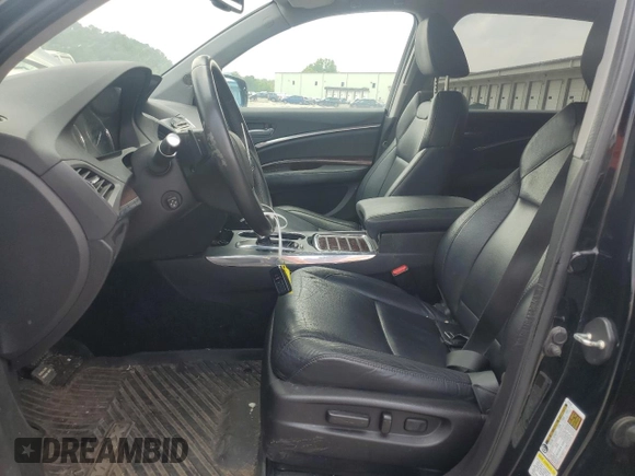 2015 Acura MDX Technology with VIN 5FRYD4H47FB013567, listed as a Copart auction lot 59262595 with 63,916 mi miles and Salvage title. Bid and sale history available at DreamBid. Image 7.