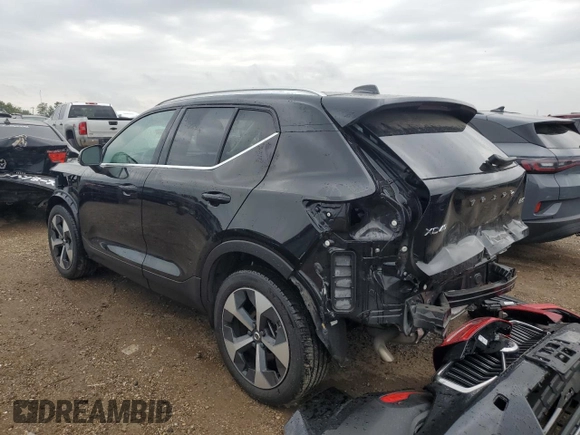 2023 Volvo XC40 Ultimate Bright Theme с VIN YV4L12UA1P2075634, выставлен на аукционе Copart как лот 67070524 с пробегом Не указан миль и Списание • Salvage title. История ставок и продаж доступна на DreamBid. Изображение 2.