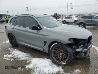 2022 BMW X3 M with VIN 5YM13EC00N9M62931, listed as a Copart auction lot 86249984 with 30,950 mi miles and Salvage Title. Bid and sale history available at carsss.com. Image 4.