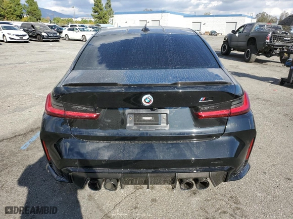 2022 BMW M3 Competition xDrive with VIN WBS43AY06NFN05833, listed as a Copart auction lot 70430762 with 2,480 mi miles. Bid and sale history available at carsss.com. Image 6.