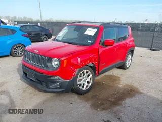 2015 Jeep Renegade Latitude with VIN ZACCJABT0FPB53417, listed as a IAAI auction lot 41861385 with 152,005 mi miles. Bid and sale history available at carsss.com. Image 2.