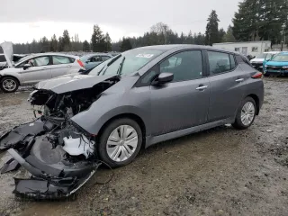 2024 Nissan LEAF S z VIN 1N4AZ1BV9RC555670, wystawiony jako Copart lot #46662115 z przebiegiem 12 231 mil mil oraz Szkoda całkowita • Salvage title. Historia ofert i sprzedaży dostępna na DreamBid. Obrazek 1.