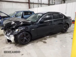 2007 BMW 5 Series 530i with VIN WBANE73517CM49989, listed as a Copart auction lot 88789365 with Not Provided miles and Non Repairable. Bid and sale history available at carsss.com. Image 1.