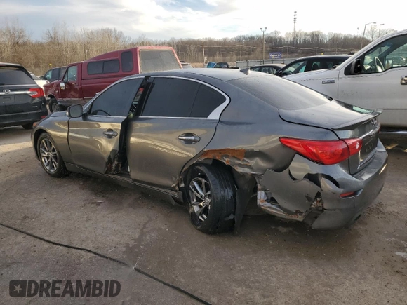 2015 Infiniti Q50 Premium with VIN JN1BV7APXFM356460, listed as a Copart auction lot 46093835 with 149,206 mi miles and Non Repairable. Bid and sale history available at carsss.com. Image 2.