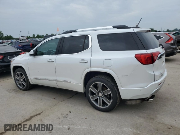 2017 GMC Acadia Denali with VIN 1GKKNXLS1HZ148329, listed as a Copart auction lot 59635205 with 123,298 mi miles and Salvage title. Bid and sale history available at DreamBid. Image 2.