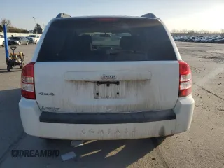 2007 Jeep Compass Sport with VIN 1J8FF47W07D199198, listed as a Copart auction lot 52092675 with 131,346 mi miles and Salvage Title. Bid and sale history available at carsss.com. Image 6.