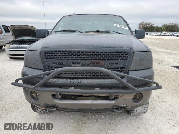 2006 Ford F-150 XLT with VIN 1FTRF04506KB40445, listed as a Copart auction lot 76186784 with 0 mi miles and Salvage Title. Bid and sale history available at carsss.com. Image 5.