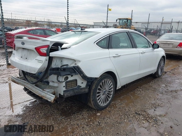 2016 Ford Fusion Titanium with VIN 3FA6P0K96GR158621, listed as a IAAI auction lot 41678349 with 182,162 mi miles. Bid and sale history available at carsss.com. Image 4.