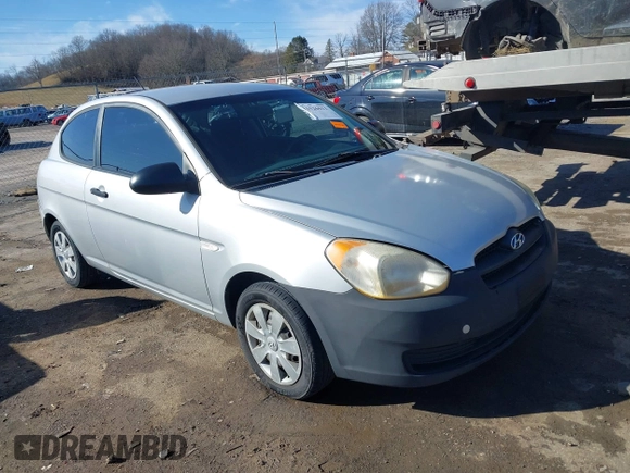2007 Hyundai Accent GS with VIN KMHCM36C97U043769, listed as a IAAI auction lot 41526011 with 230,566 mi miles. Bid and sale history available at carsss.com. Image 1.