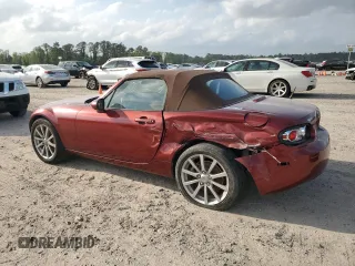 2007 Mazda MX-5 Miata Sport z VIN JM1NC25F270127574, wystawiony jako Copart lot #51538215 z przebiegiem 131 339 mil mil oraz Szkoda całkowita • Salvage title. Historia ofert i sprzedaży dostępna na DreamBid. Obrazek 2.
