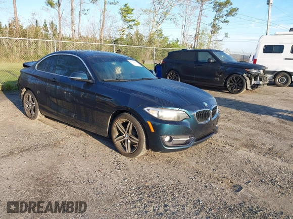 2017 BMW 2 Series 230i with VIN WBA2F9C3XHV983993, listed as a IAAI auction lot 41790242 with 76,620 mi miles. Bid and sale history available at carsss.com. Image 1.
