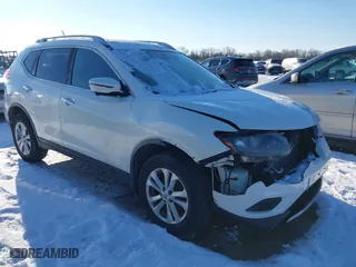2016 Nissan Rogue S with VIN JN8AT2MV7GW145268, listed as a IAAI auction lot 41263367 with 80,838 mi miles. Bid and sale history available at carsss.com. Image 1.