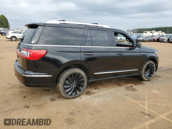 2020 Lincoln Navigator Reserve with VIN 5LMJJ2LTXLEL13589, listed as a Copart auction lot 43789325 with Not provided miles and Salvage title. Bid and sale history available at DreamBid. Image 3.