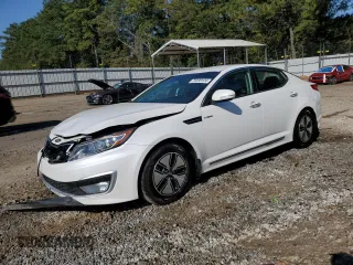 2013 Kia Optima Hybrid LX with VIN KNAGM4AD4D5055441, listed as a Copart auction lot 75596124 with 129,091 mi miles and Salvage Title. Bid and sale history available at carsss.com. Image 1.