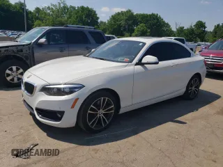 2019 BMW 2 Series 230i xDrive with VIN WBA2J3C56K7D27477, listed as a Copart auction lot 59045934 with 60,452 mi miles and Salvage Title. Bid and sale history available at carsss.com. Image 1.