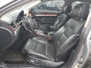 2008 Audi A8 L 4.2L with VIN WAUMV94E38N012703, listed as a Copart auction lot 86854604 with 132,363 mi miles and Salvage Title. Bid and sale history available at carsss.com. Image 7.