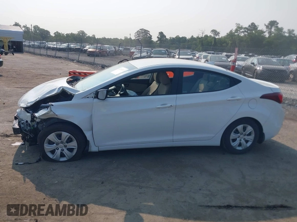 2016 Hyundai Elantra SE with VIN 5NPDH4AE9GH794201, listed as a IAAI auction lot 42391597 with 58,126 mi miles and . Bid and sale history available at DreamBid. Image 14.