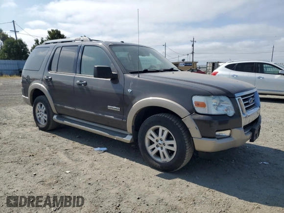 2007 Ford Explorer Eddie Bauer with VIN 1FMEU74807UB09639, listed as a Copart auction lot 59800075 with 195,294 mi miles and Salvage title. Bid and sale history available at DreamBid. Image 4.