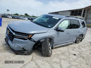 2025 Honda Pilot Touring с VIN 5FNYG1H73SB098189, выставлен на аукционе Copart как лот 56383045 с пробегом 5 017 миль миль и Списание • Salvage title. История ставок и продаж доступна на DreamBid. Изображение 1.