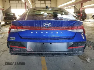 2024 Hyundai Elantra SEL with VIN KMHLS4DG5RU718960, listed as a Copart auction lot 45567505 with 4,118 mi miles and Salvage Title. Bid and sale history available at carsss.com. Image 6.