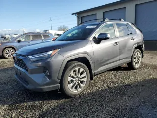 2024 Toyota RAV4 XLE Premium with VIN 2T3A1RFV9RC404627, listed as a Copart auction lot 46547265 with 19,214 mi miles and Salvage Title. Bid and sale history available at carsss.com. Image 1.
