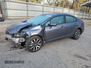 2014 Honda Civic Sedan EX-L with VIN 19XFB2F99EE005976, listed as a Copart auction lot 49573905 with 151,456 mi miles and Salvage Title. Bid and sale history available at carsss.com. Image 1.