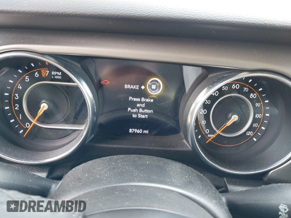 2021 Jeep Wrangler Unlimited Sport S with VIN 1C4HJXDG0MW510836, listed as a IAAI auction lot 42072748 with 87,960 mi miles and . Bid and sale history available at DreamBid. Image 7.