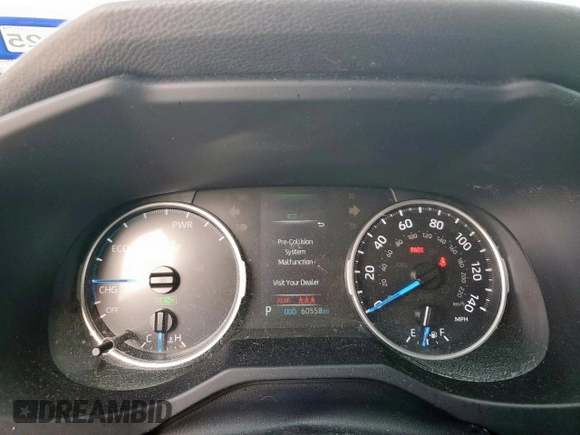 2021 Toyota RAV4 Hybrid LE z VIN JTMLWRFV2MD120920, wystawiony jako Copart lot #63752055 z przebiegiem 60 558 mil mil oraz Szkoda całkowita • Salvage title. Historia ofert i sprzedaży dostępna na DreamBid. Obrazek 9.