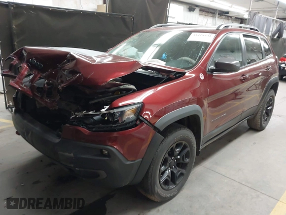 2019 Jeep Cherokee Trailhawk Elite with VIN 1C4PJMBX9KD157485, listed as a IAAI auction lot 41419531 with 63,208 mi miles. Bid and sale history available at carsss.com. Image 17.