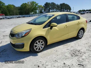 2016 Kia Rio LX with VIN KNADM4A37G6557465, listed as a Copart auction lot 52239055 with 120,477 mi miles and Clean Title. Bid and sale history available at carsss.com. Image 1.