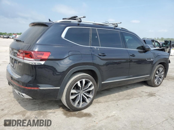 2022 Volkswagen Atlas SEL Premium R-Line with VIN 1V2FR2CAXNC532621, listed as a Copart auction lot 55081255 with 96,104 mi miles and Salvage title. Bid and sale history available at DreamBid. Image 3.