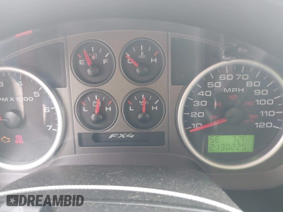 2004 Ford F-150 XLT with VIN 1FTPW14504KA75025, listed as a IAAI auction lot 41794581 with 213,022 mi miles. Bid and sale history available at carsss.com. Image 7.