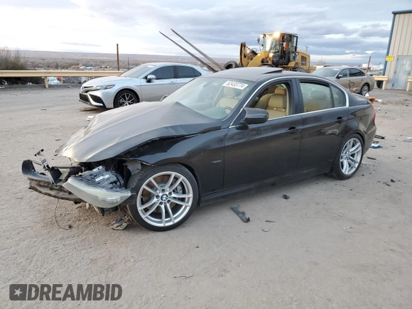 2011 BMW 3 Series 335i with VIN WBAPM5C54BE435971, listed as a Copart auction lot 82433774 with 135,921 mi miles and Salvage Title. Bid and sale history available at carsss.com. Image 1.