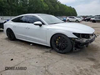 2019 Audi A7 Premium Plus with VIN WAUU2AF2XKN051406, listed as a Copart auction lot 55509024 with 49,844 mi miles and Salvage Title. Bid and sale history available at carsss.com. Image 4.
