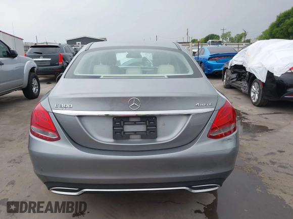 2016 Mercedes-Benz C 300 Luxury with VIN 55SWF4KB7GU144072, listed as a IAAI auction lot 41869044 with 60,208 mi miles and . Bid and sale history available at carsss.com. Image 17.