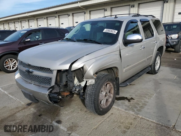 2007 Chevrolet Tahoe LT with VIN 1GNFK13047R294487, listed as a Copart auction lot 53903625 with 216,457 mi miles and Salvage title. Bid and sale history available at DreamBid. Image 1.