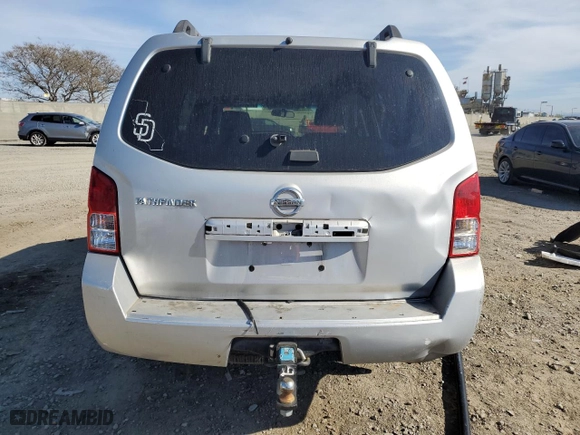 2008 Nissan Pathfinder S with VIN 5N1AR18U88C631446, listed as a Copart auction lot 50640055 with 342,879 mi miles and Salvage Title. Bid and sale history available at carsss.com. Image 6.