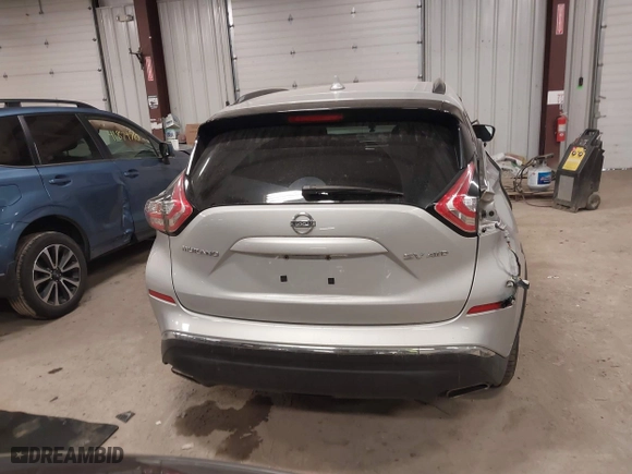 2018 Nissan Murano Platinum with VIN 5N1AZ2MH5JN159098, listed as a IAAI auction lot 41884369 with 106,828 mi miles. Bid and sale history available at carsss.com. Image 16.