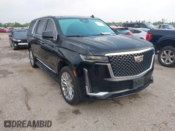 2023 Cadillac Escalade ESV 4WD Premium Luxury z VIN 1GYS4KKLXPR182760, wystawiony jako IAAI lot #42113165 z przebiegiem 156 960 mil mil oraz . Historia ofert i sprzedaży dostępna na DreamBid. Obrazek 1.
