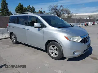 2012 Nissan Quest S with VIN JN8AE2KP0C9031121, listed as a IAAI auction lot 41896980 with 133,583 mi miles. Bid and sale history available at carsss.com. Image 1.
