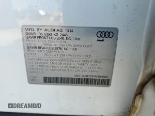 2015 Audi Q5 Premium Plus with VIN WA1LFAFP5FA059886, listed as a Copart auction lot 54939885 with 148,844 mi miles and Clean title. Bid and sale history available at DreamBid. Image 13.
