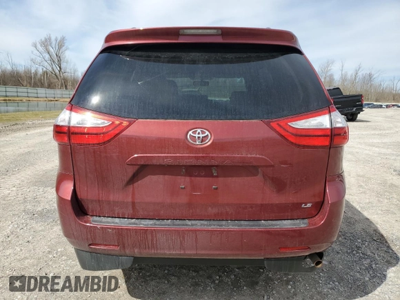 2017 Toyota Sienna LE Auto Access Seat with VIN 5TDKZ3DC2HS814633, listed as a Copart auction lot 50413255 with 56,454 mi miles and Salvage Title. Bid and sale history available at carsss.com. Image 6.